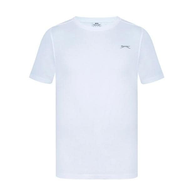 Mens Slazenger 100% Cotton Plain Crew Neck T Shirt XS S M L XL XXL 3XL 4XL BNWT