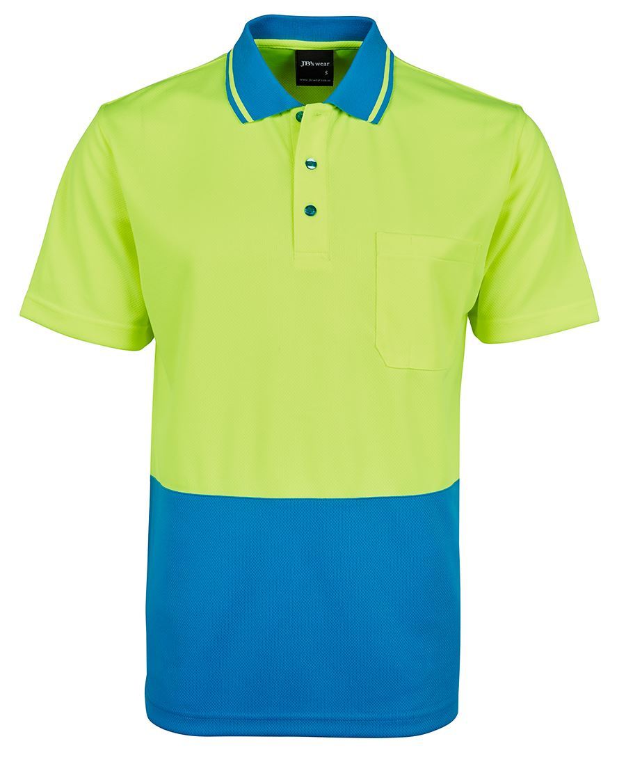 Jb’s wear Hi Vis Traditional Work Safety Polo with Quick drying fabric UPF 50+