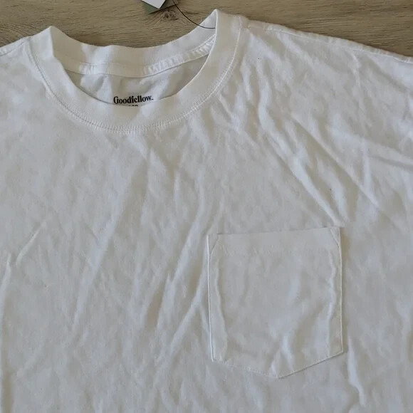 NWT Goodfellow & Co Men’s Relaxed Fit T-Shirt White Size XXL