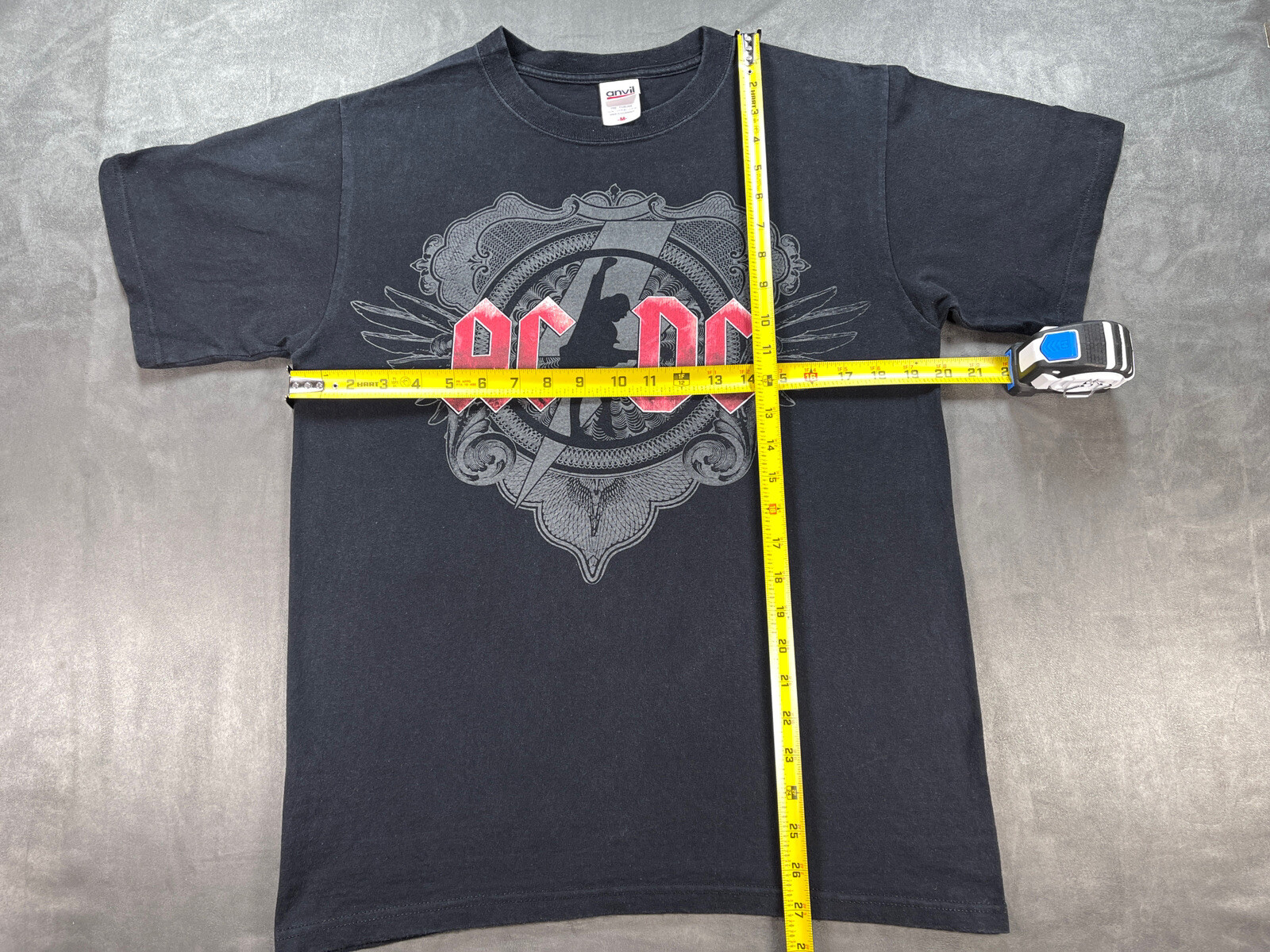 2008 ACDC Back In Black Ice Tour Medium Concert Shirt Money Talks Rock n Roll