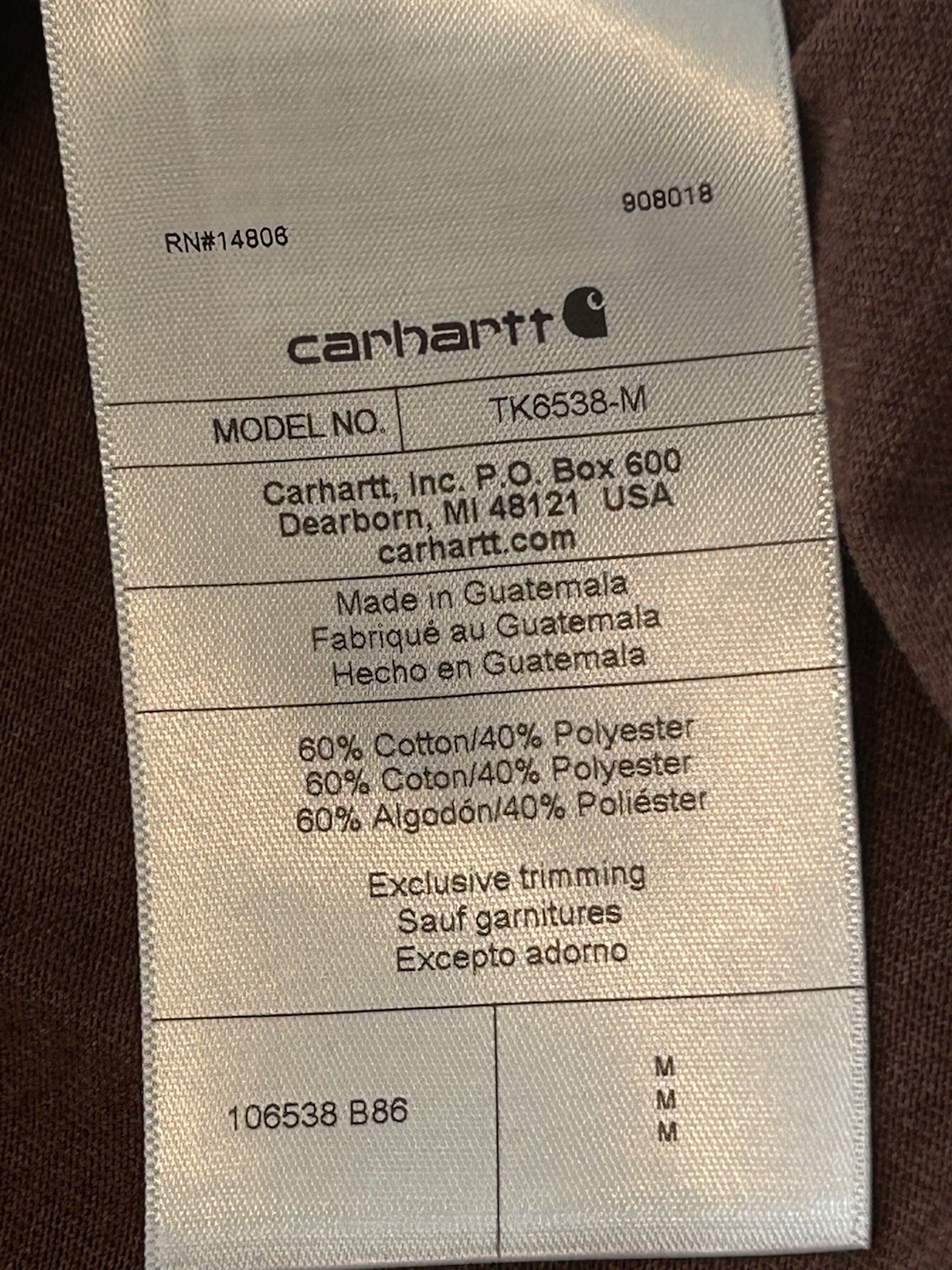 NWT Carhartt Men’s Bundle Tees (2) Pcs/ See Full Description /Size Medium