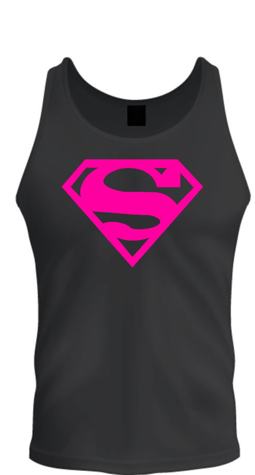 Superman Shirt Unisex T-shirt Tee Black T-Shirt Tee Tank Top