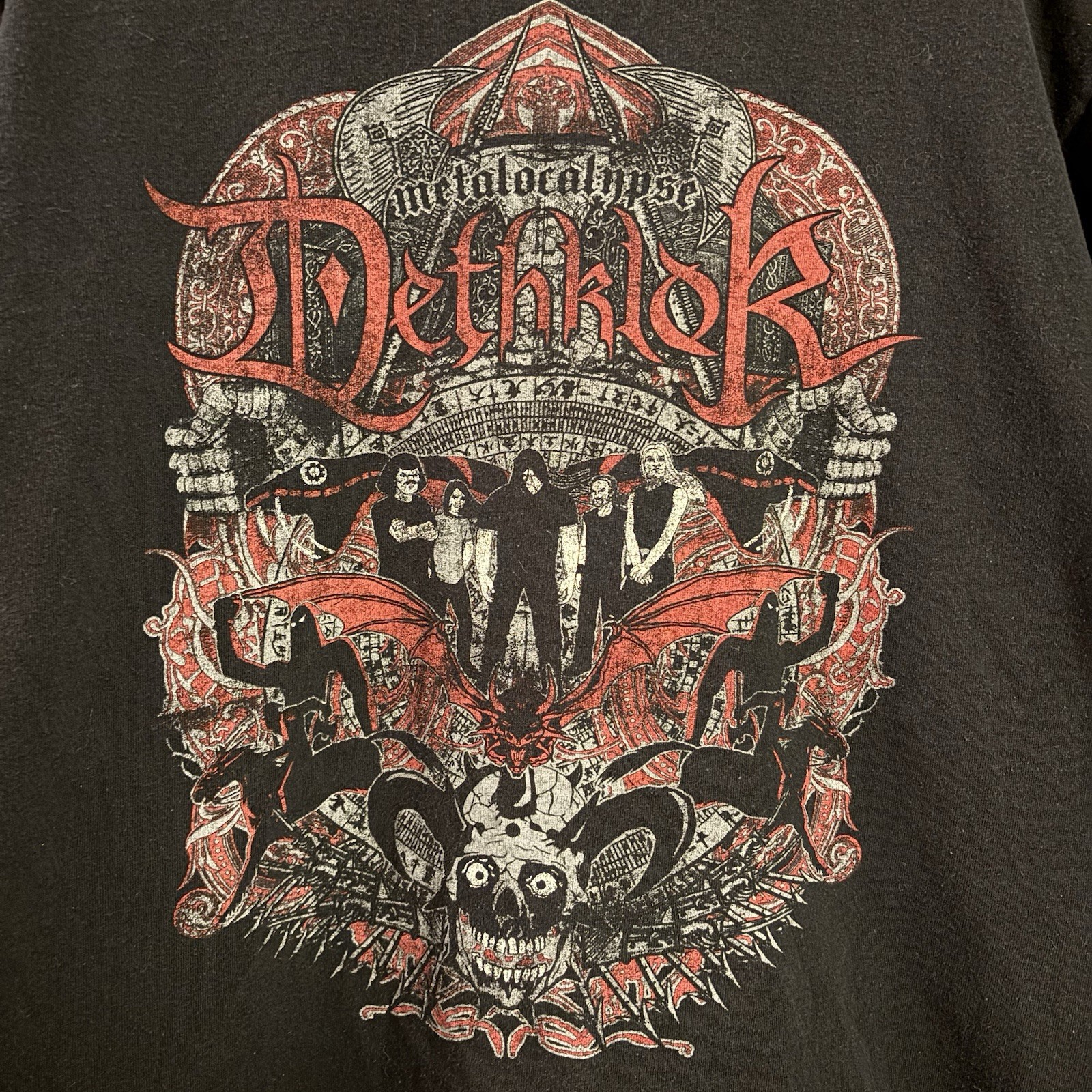Dethklok Metalocalypse 2009 TV Promo Band World Tour Black T-Size Men’s Large
