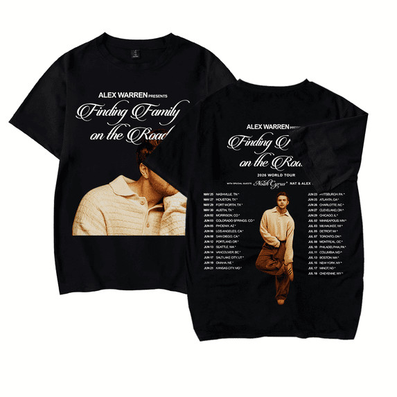 Alexs Music Tour 2026 Shirt Retro Warrens Print Fans Merch Tshirt