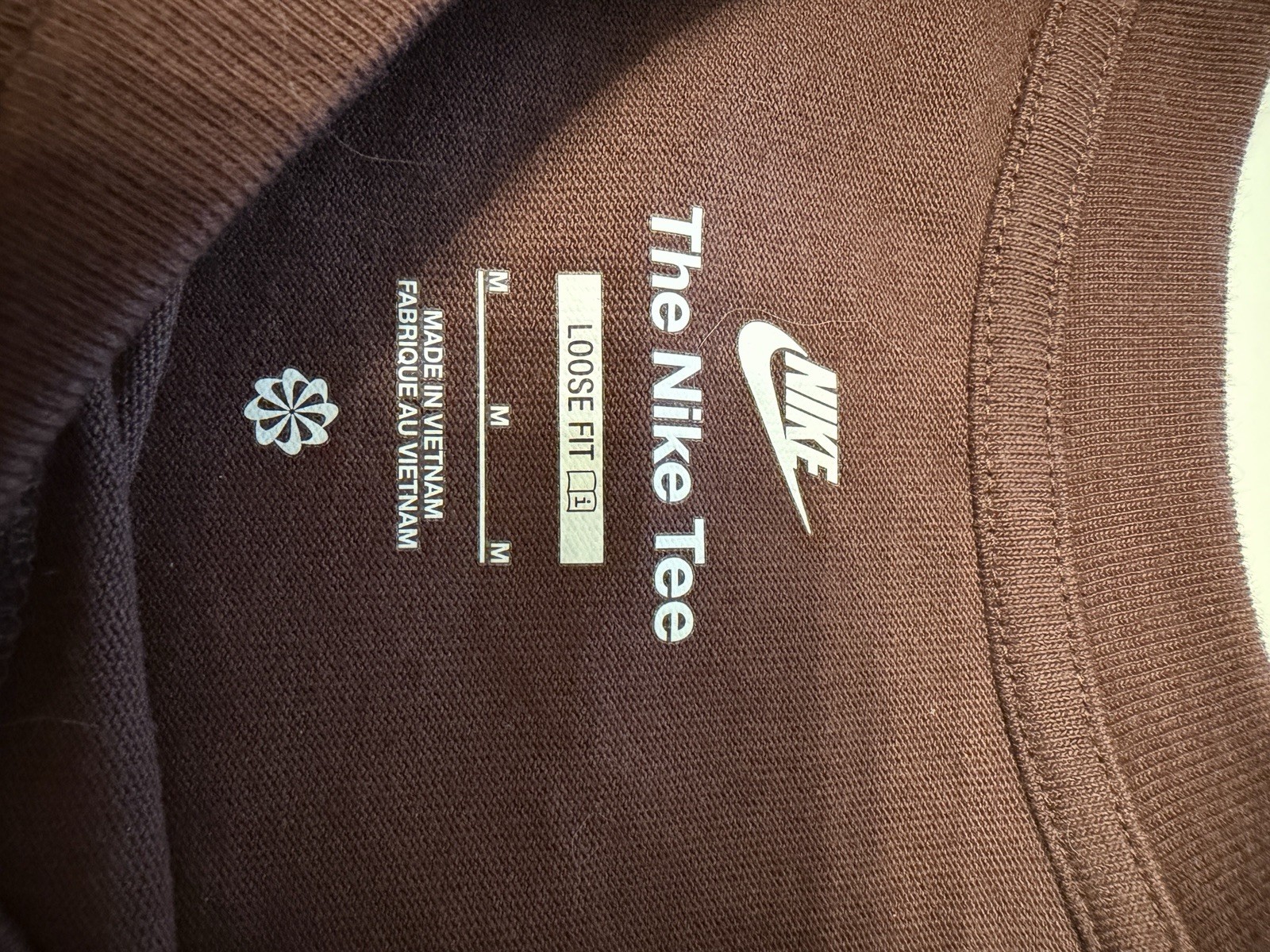 Nike The Nike Tee Brown Logo Graphic Crew Neck T-Shirt Men’s M