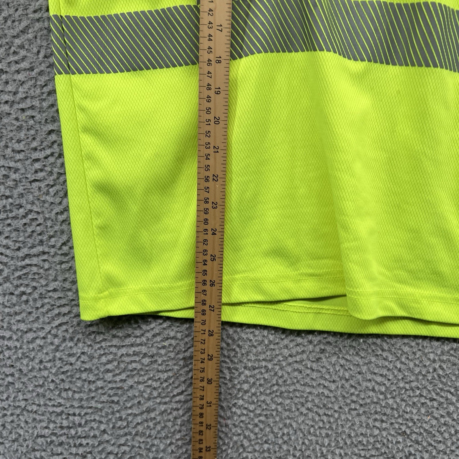Carhartt Reflective Shirt Mens Medium Neon Yellow Pocket T High Visibility Work