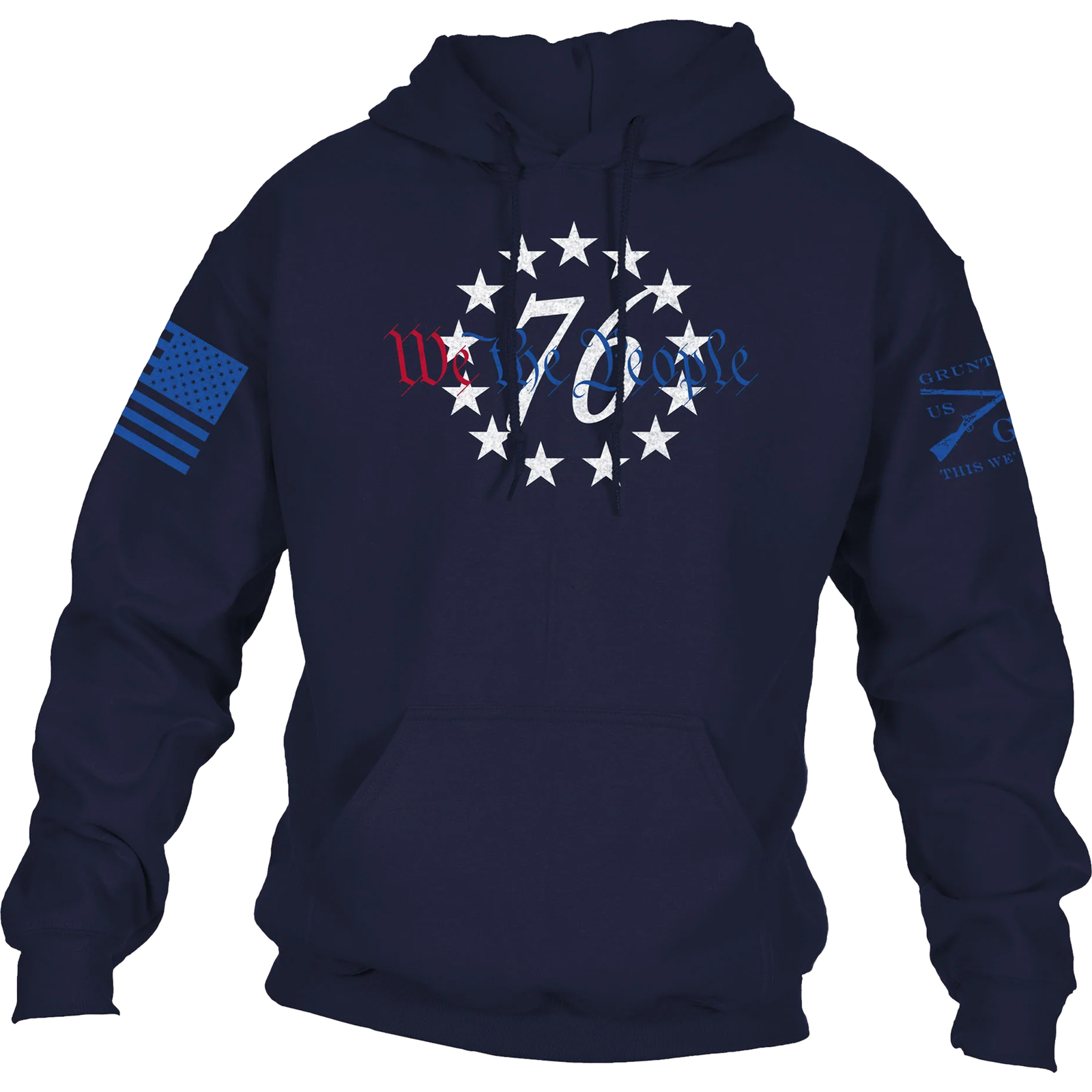 Grunt Style ’76 We The People Pullover Hoodie – Navy