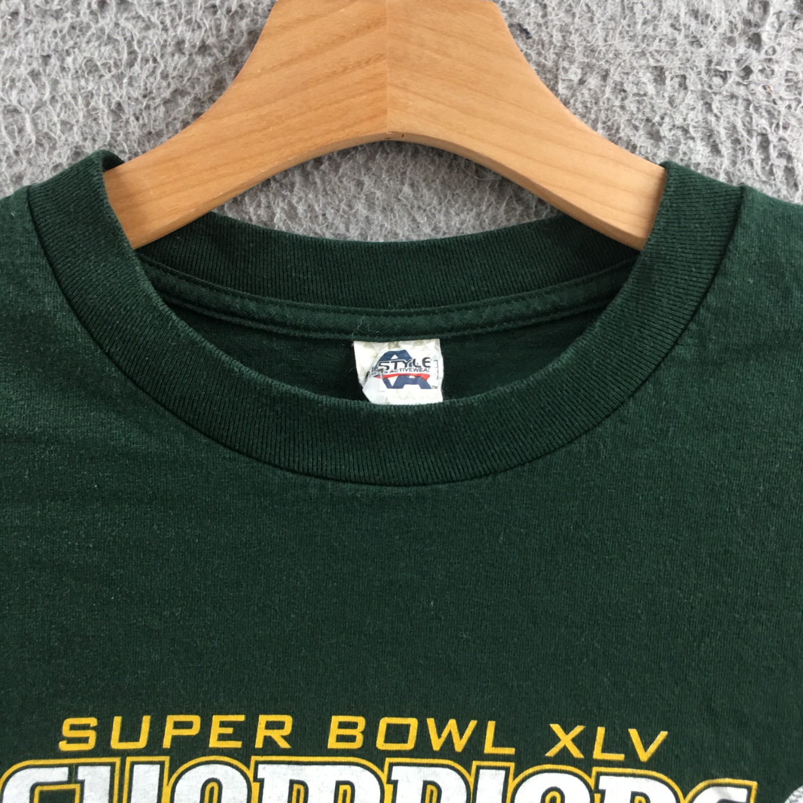Alstyle T Shirts Mens XL Green Short Sleeve Round Neck Pullover Casual Comfort