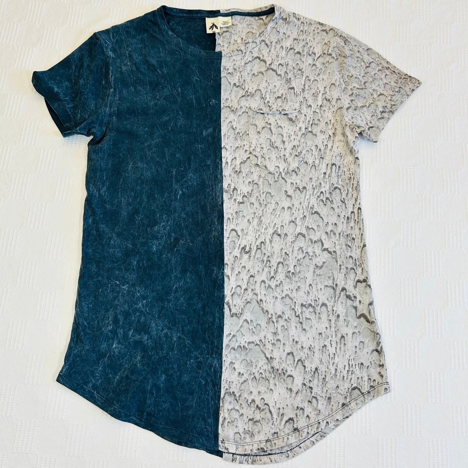 Urban Outfitters Mens M Spilt Seam Long Loose Scoop Neck Tee 100% Cotton
