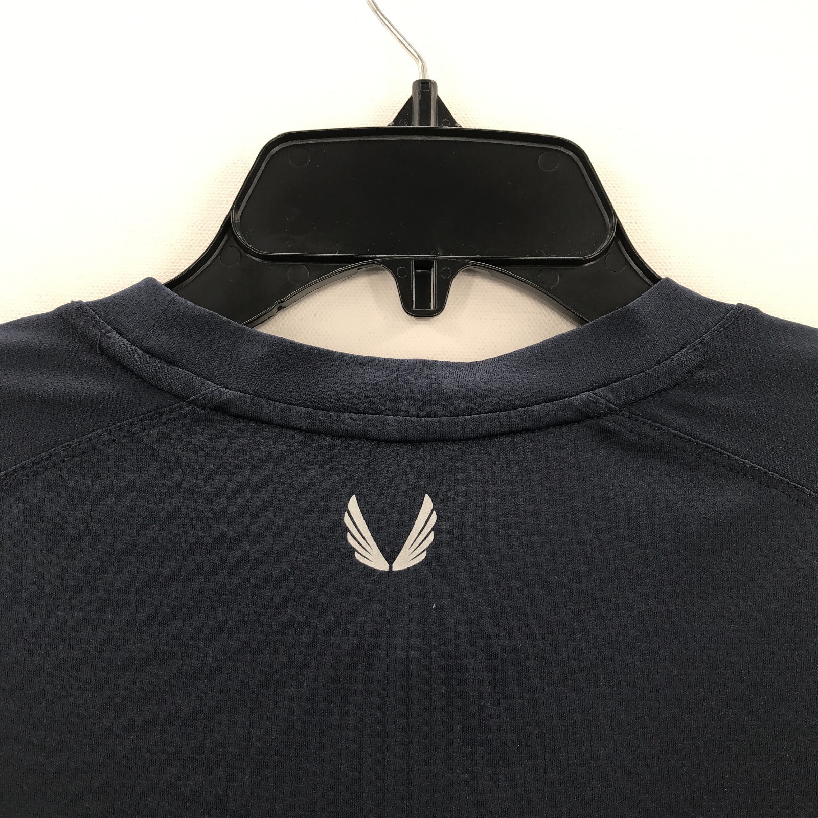 ASRV Shirt Mens Large L Navy Blue Aerosilver DSG-0660 Crew Short Sleeve Tee Men