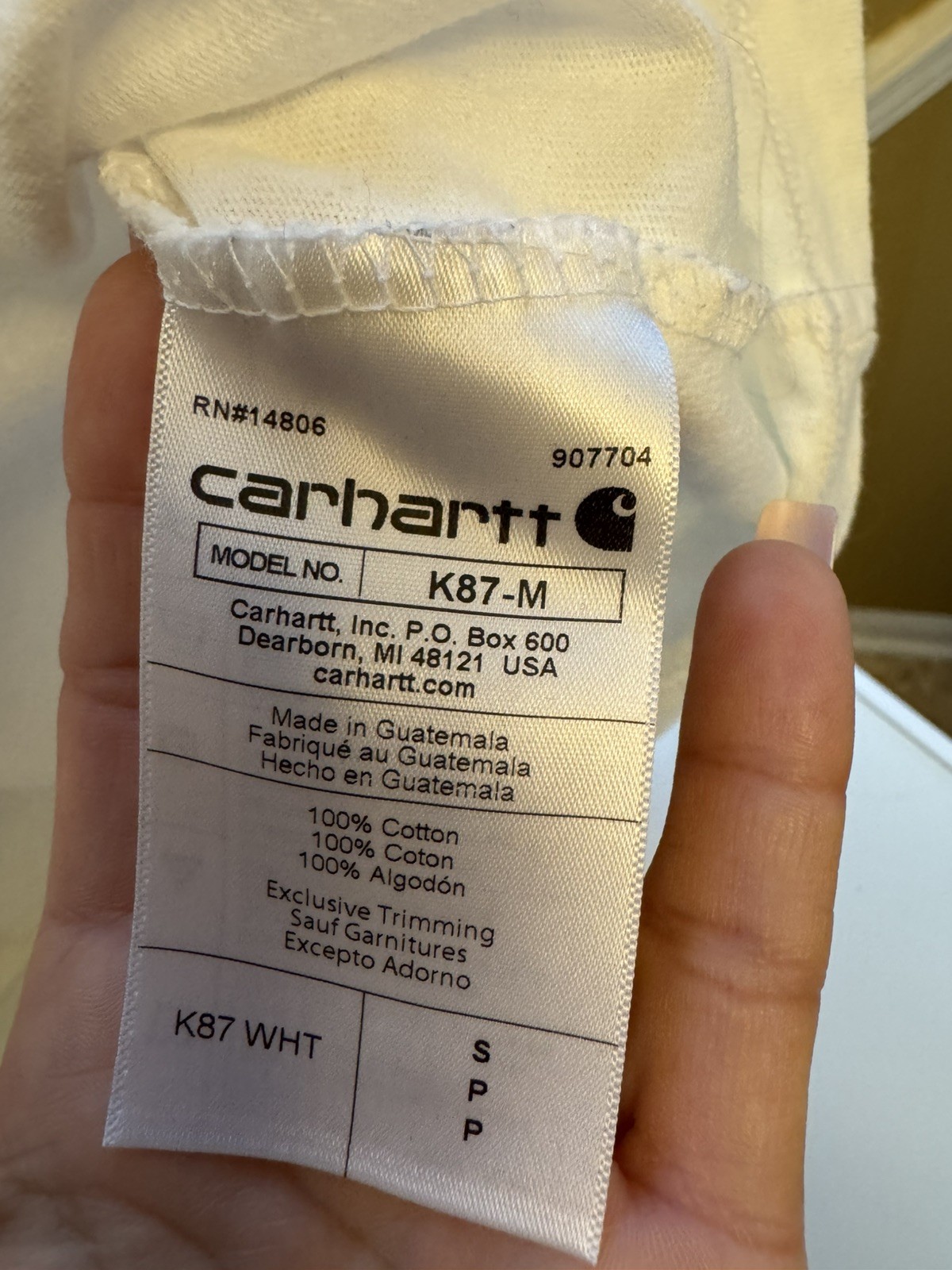 Carhartt Pocket Tee Small Mens Magic City Birmingham Alabama Logo Graphic Loose