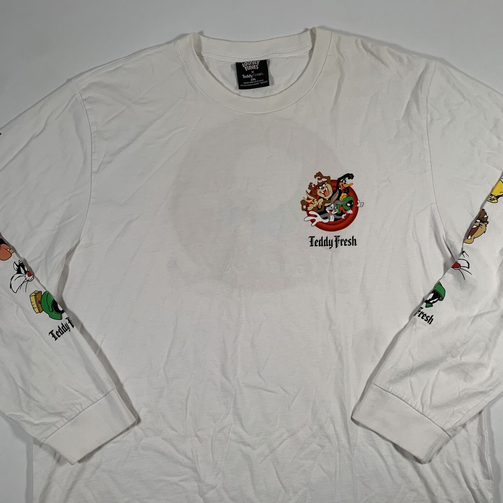 Teddy Fresh x Looney Tunes Adult 2XL Thats All Folks Long Sleeve T-Shirt Porky