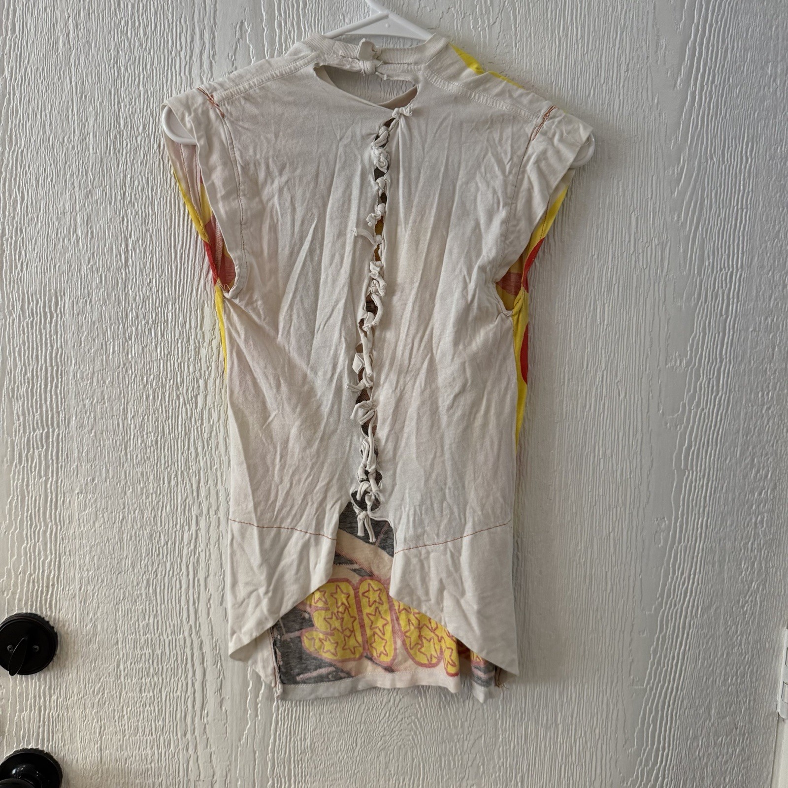 RARE Vintage Ziggy Stardust graphic tee David Bowie Altered Tie Back Pattern