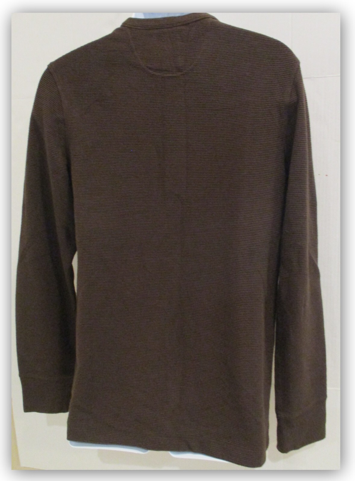 Long Sleeve Textured 4 Button HENLEY Shirts Goodfellow Tan / Brown / Green