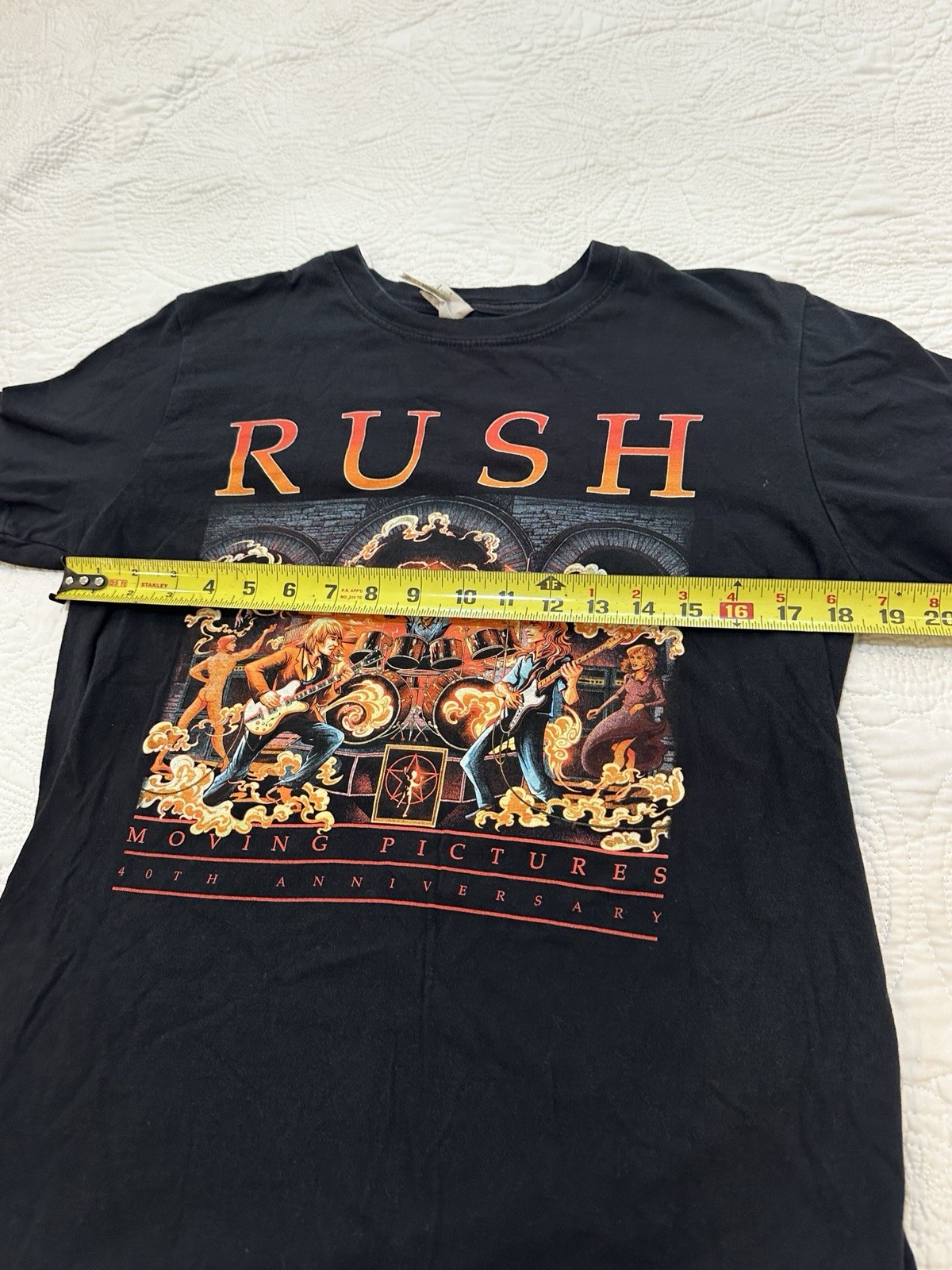 RUSH Moving Pictures 40Th Anniversary 1981- 2021 T-Shirt Size M Epic Graphic