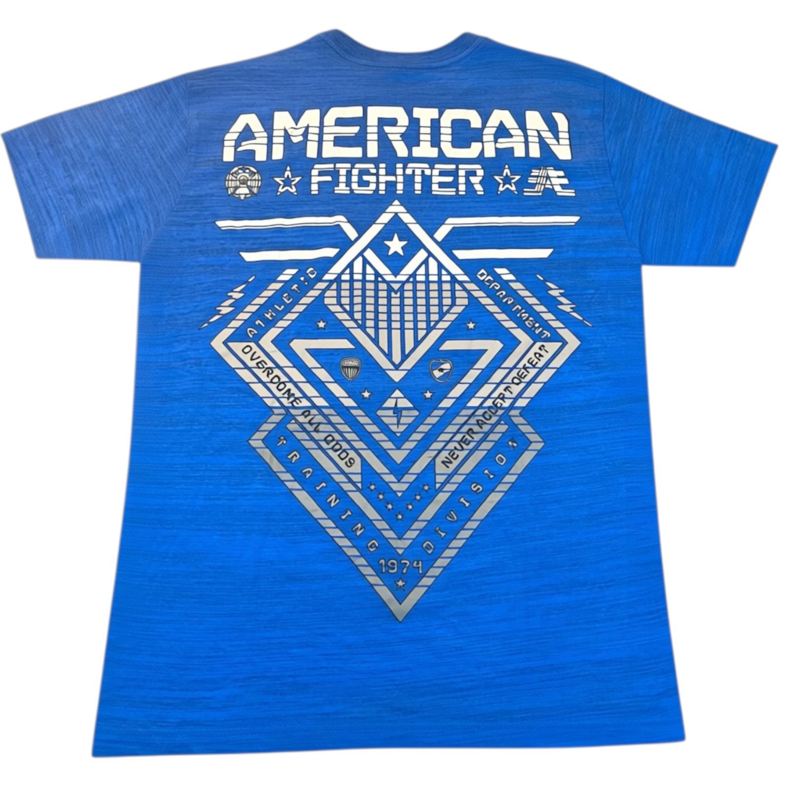 New Men’s American Fighter Premium Athletic MMA Blue T-Shirt XS-4XL