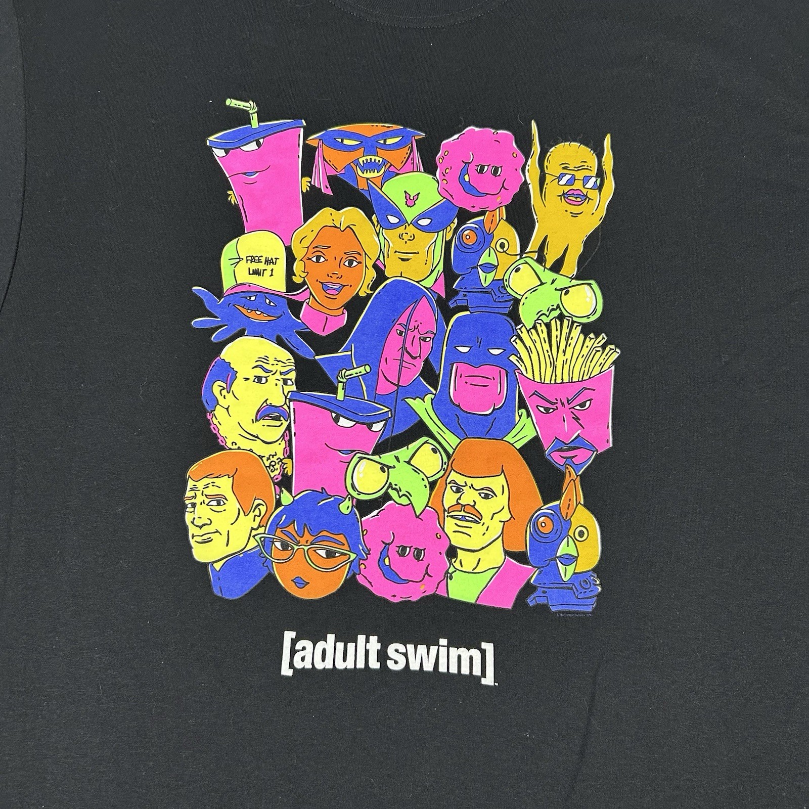Adult Swim Shirt Mens XL Carls Jr Hardees Aqua Teen Space Ghost Promo NWOT