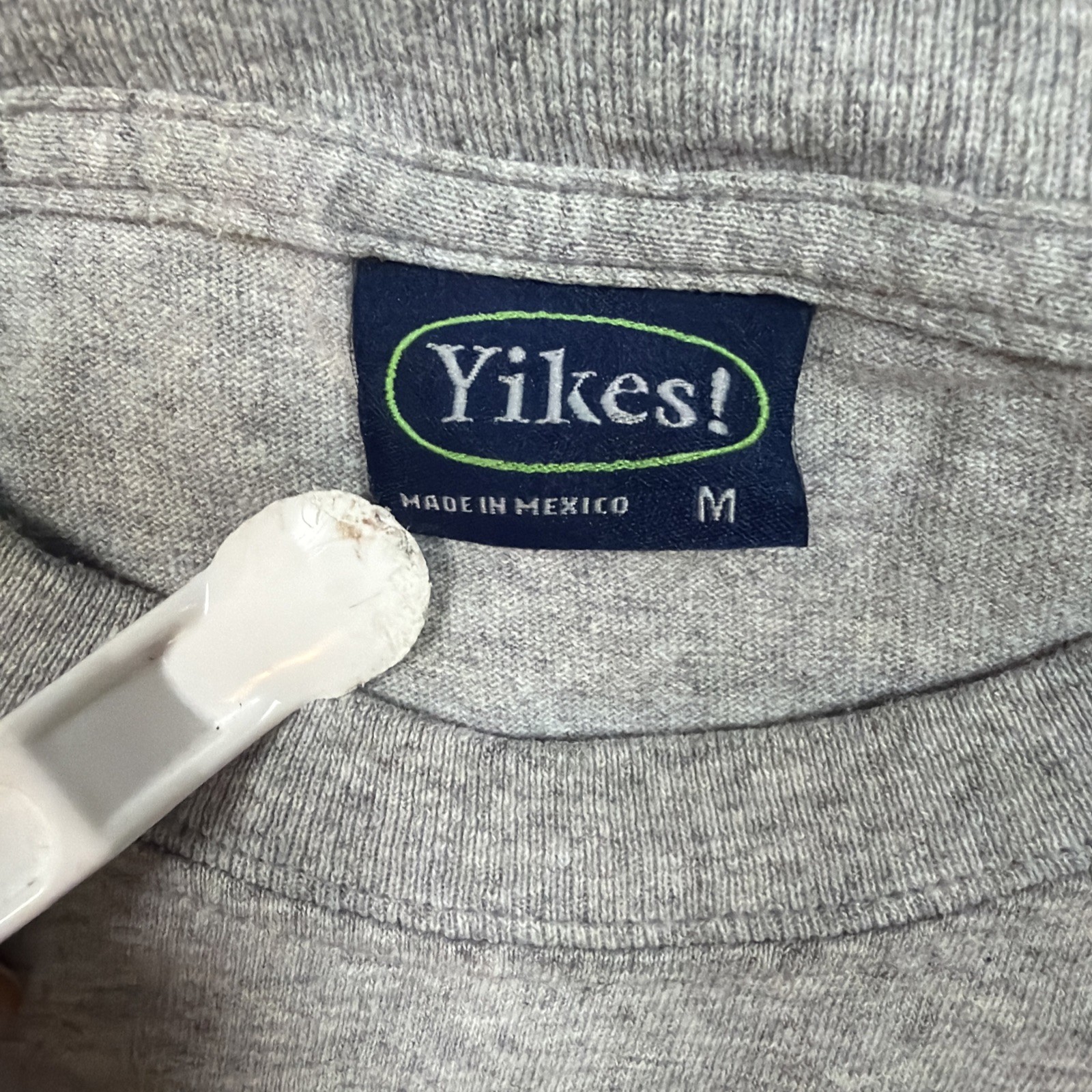 Vintage 90s Yikes Graphic T Mens M Gray Penn State University Cotton Blend