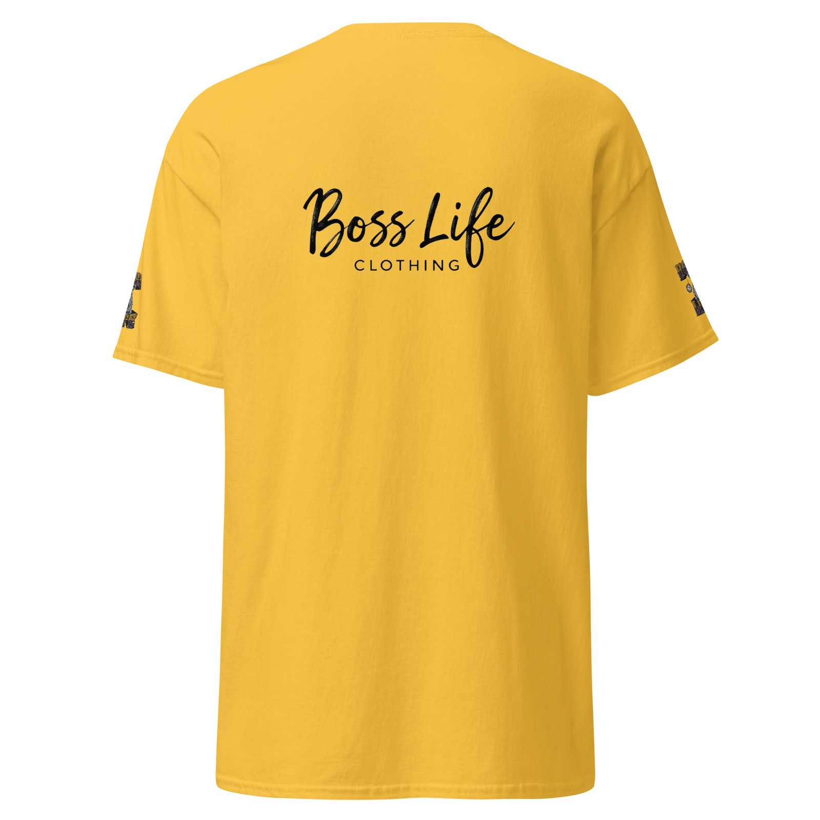 Boss Life african money back signature embroisery sleeve Unisex classic tee