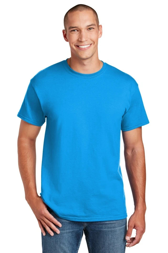 Gildan G800 Mens 50/50 USA Cotton/Polyester T-Shirt Short Sleeves Plain T Shirt