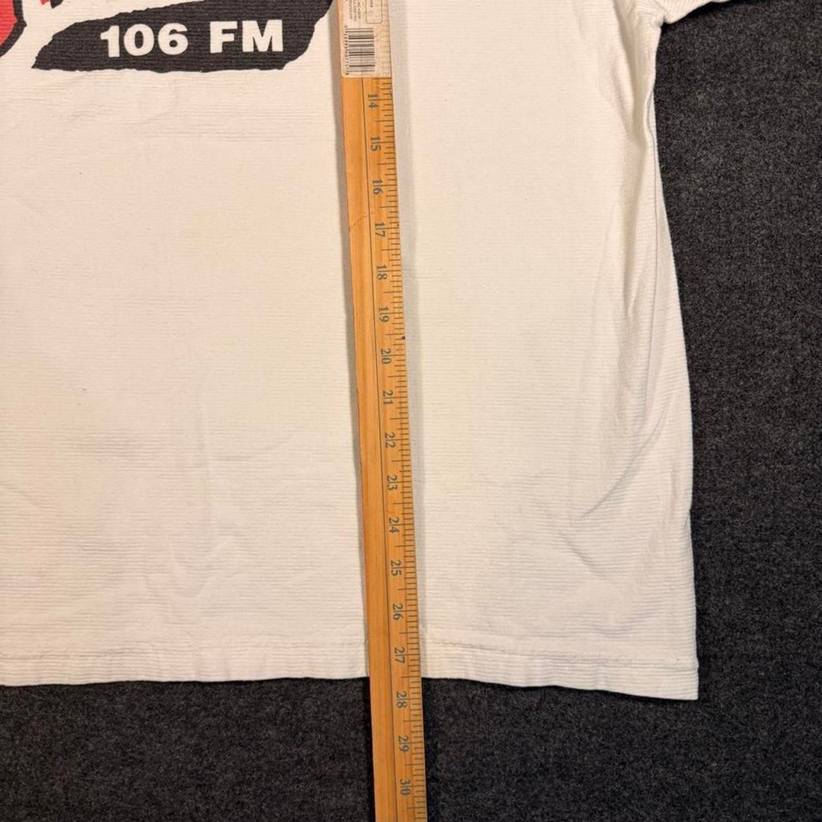Vintage 90s Alice 106 FM Radio Station T-Shirt Oneita Boxy Fit Size XL