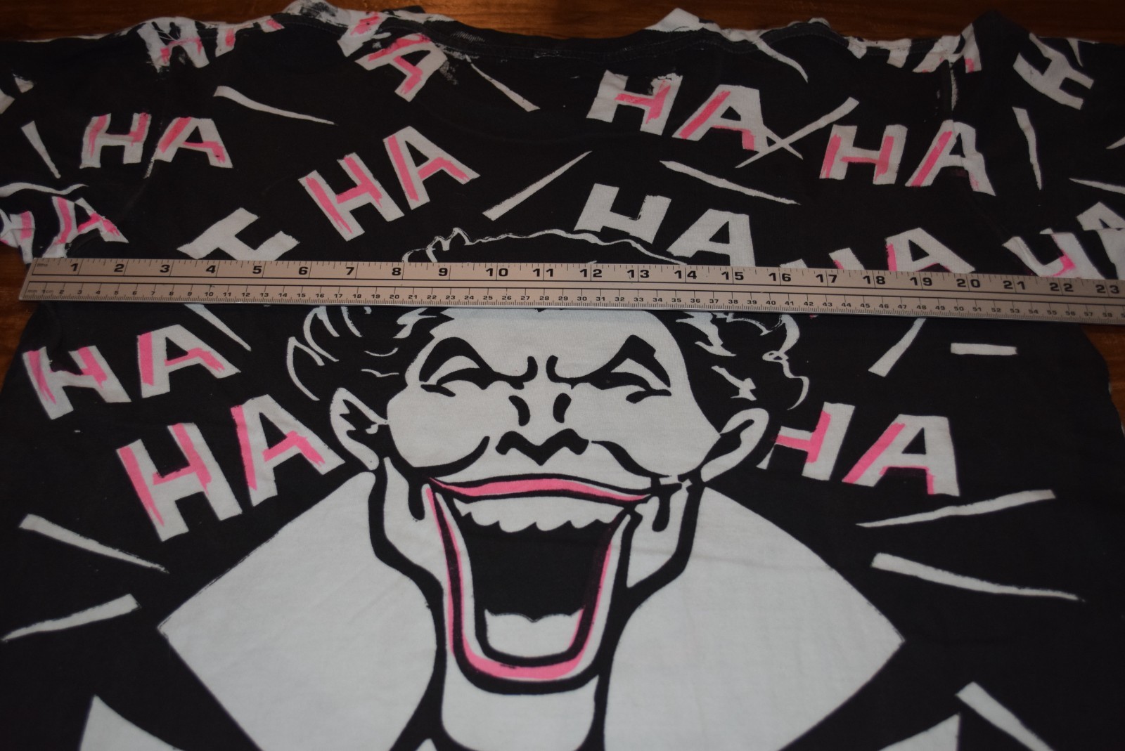Joker All Over Print vtg Batman Single Stitch t shirt AOP XL Short Boxy L/XL Lg