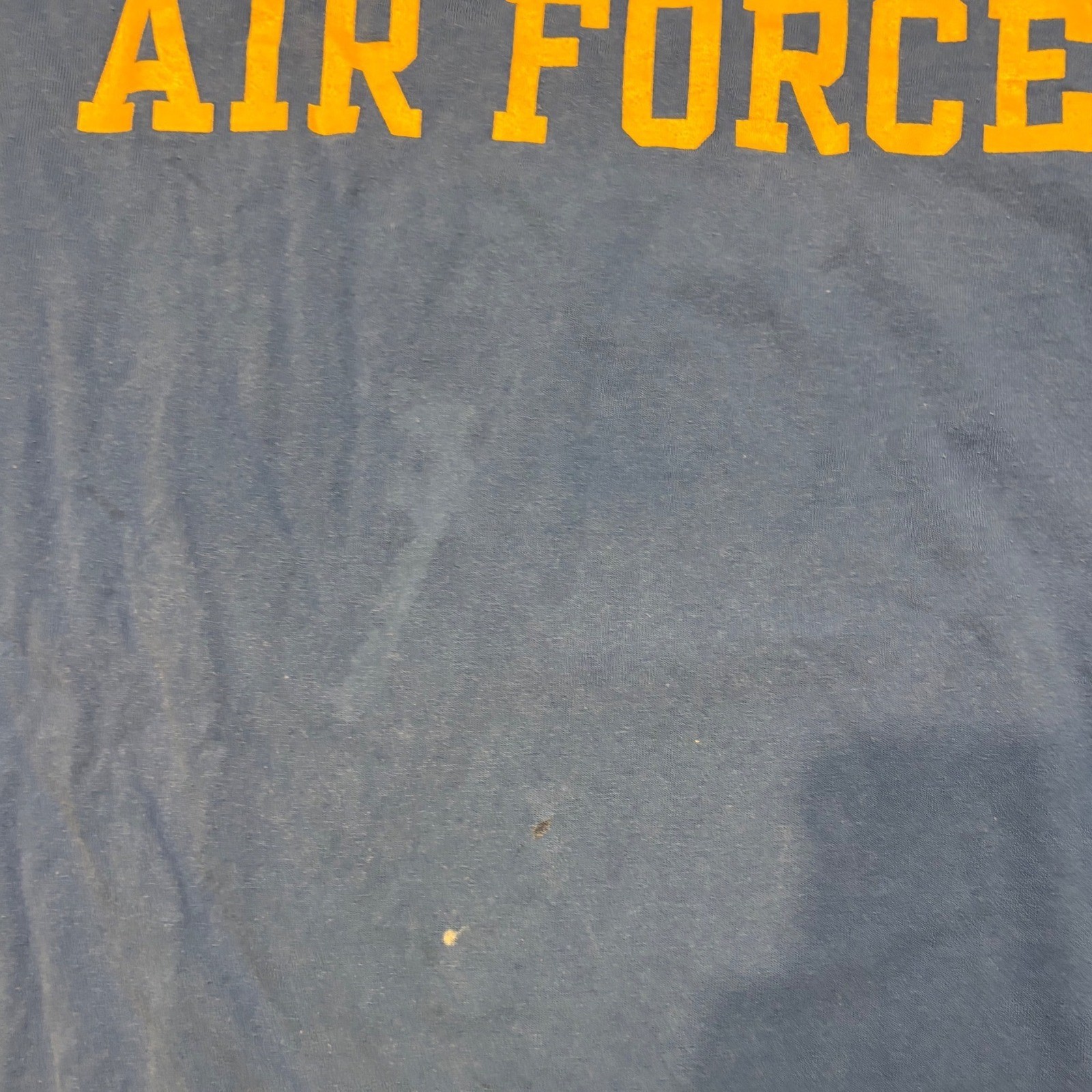 Air Force Longsleeve Tee Blue Fader Y2K College Military Size L