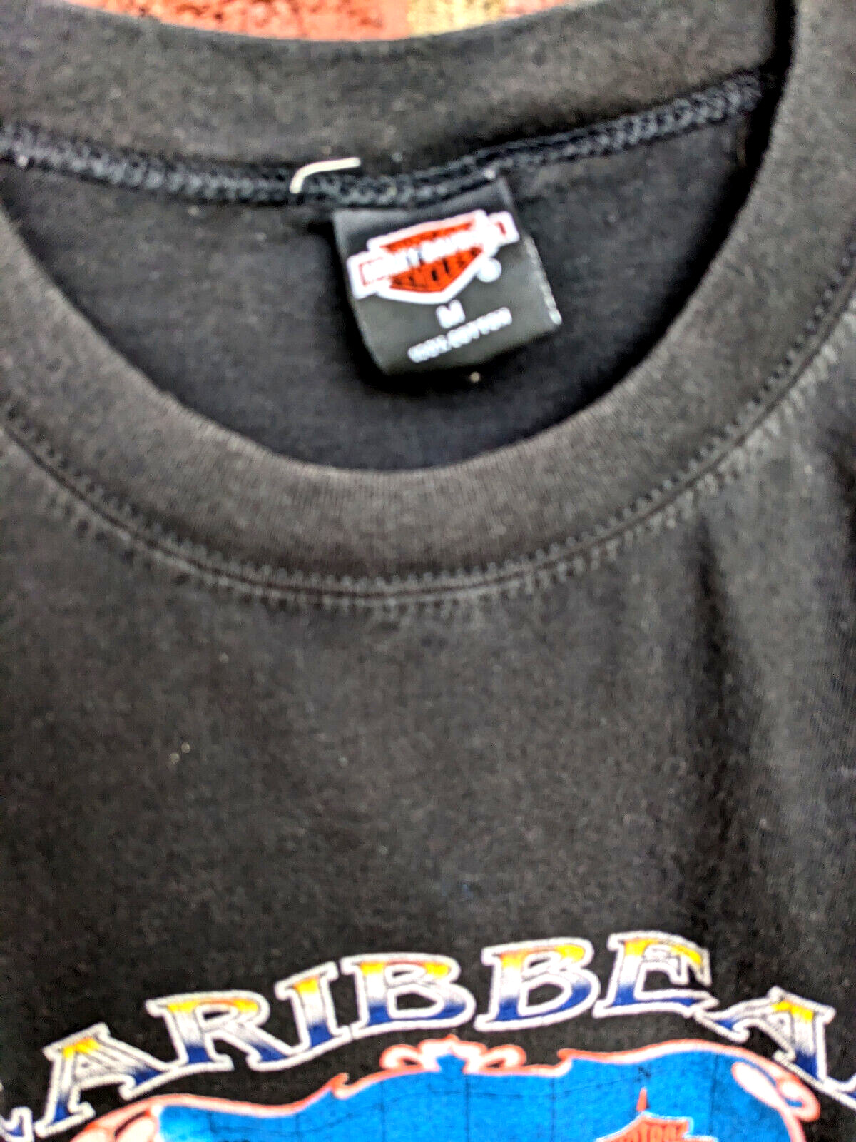 Vintage Harley St. Maarten N.A. Black Carribean Islands Shirt – M