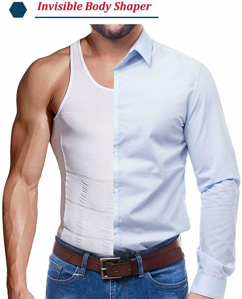 Shaper Men’s Body Shaper Toning T-Shirt Ultra Durable Vest Compression Underwear