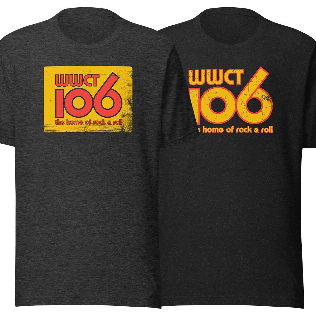 WWCT Rock 106 Radio Peoria Unisex Retro T-shirt – Bygone Brand Tees