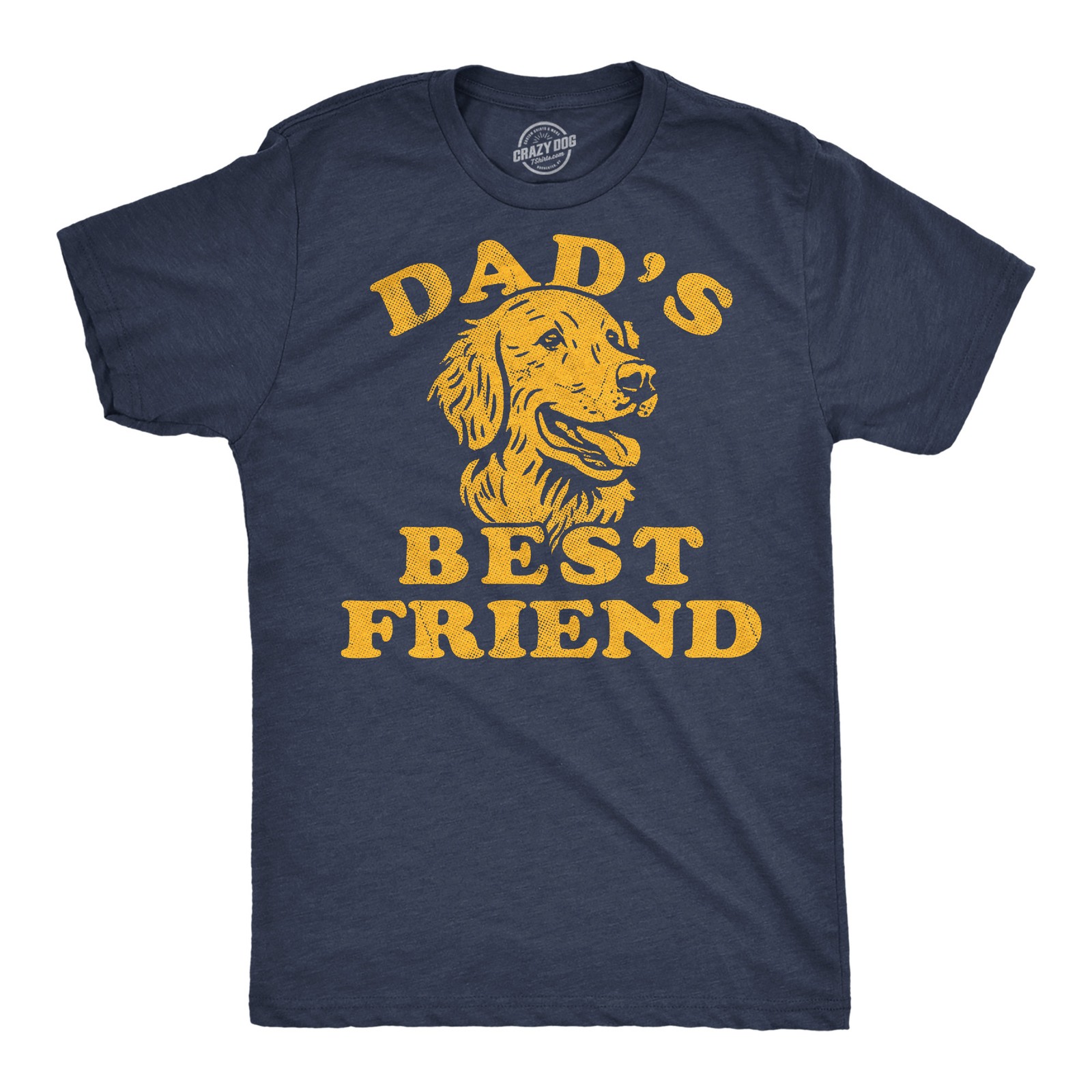 Mens Funny T Shirts Dads Best Friend Sarcastic Dog Graphic Novelty Fathers Day