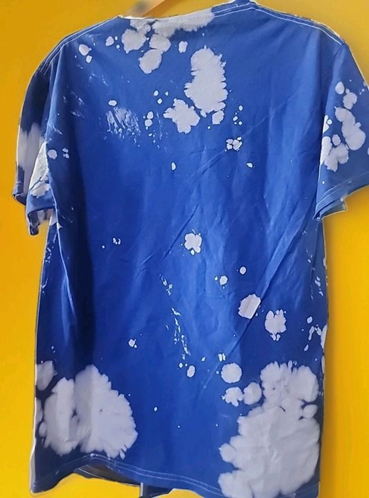 ACDC Mens T Shirt Size Small Blue Tye Dye Money Talks Band Tee Brand New A106