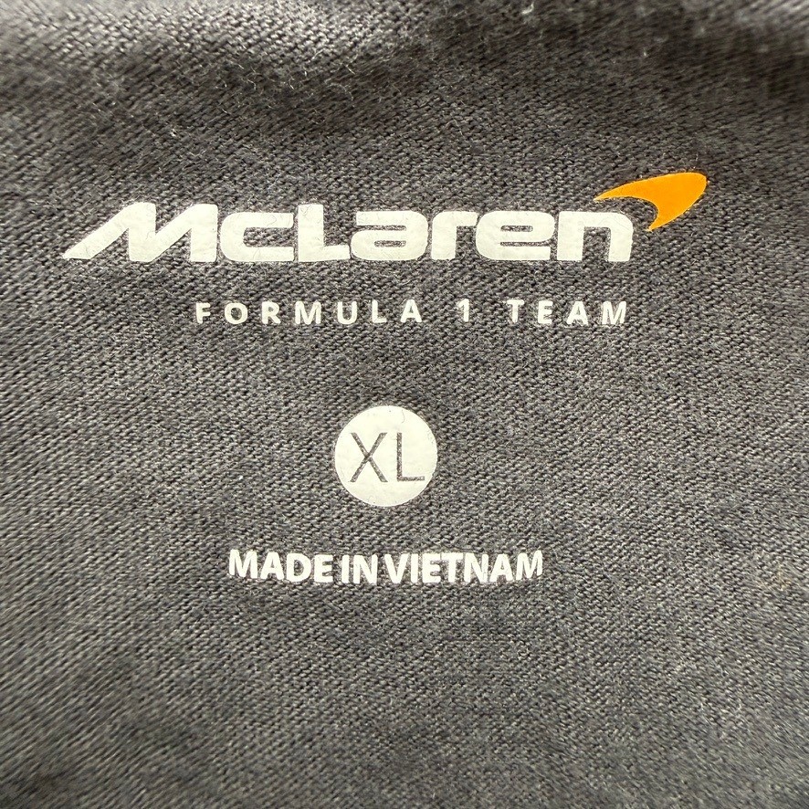 McLaren T-Shirt Formula 1 Racing Team MP4/2C Regular Fit XL Gray Back Graphic