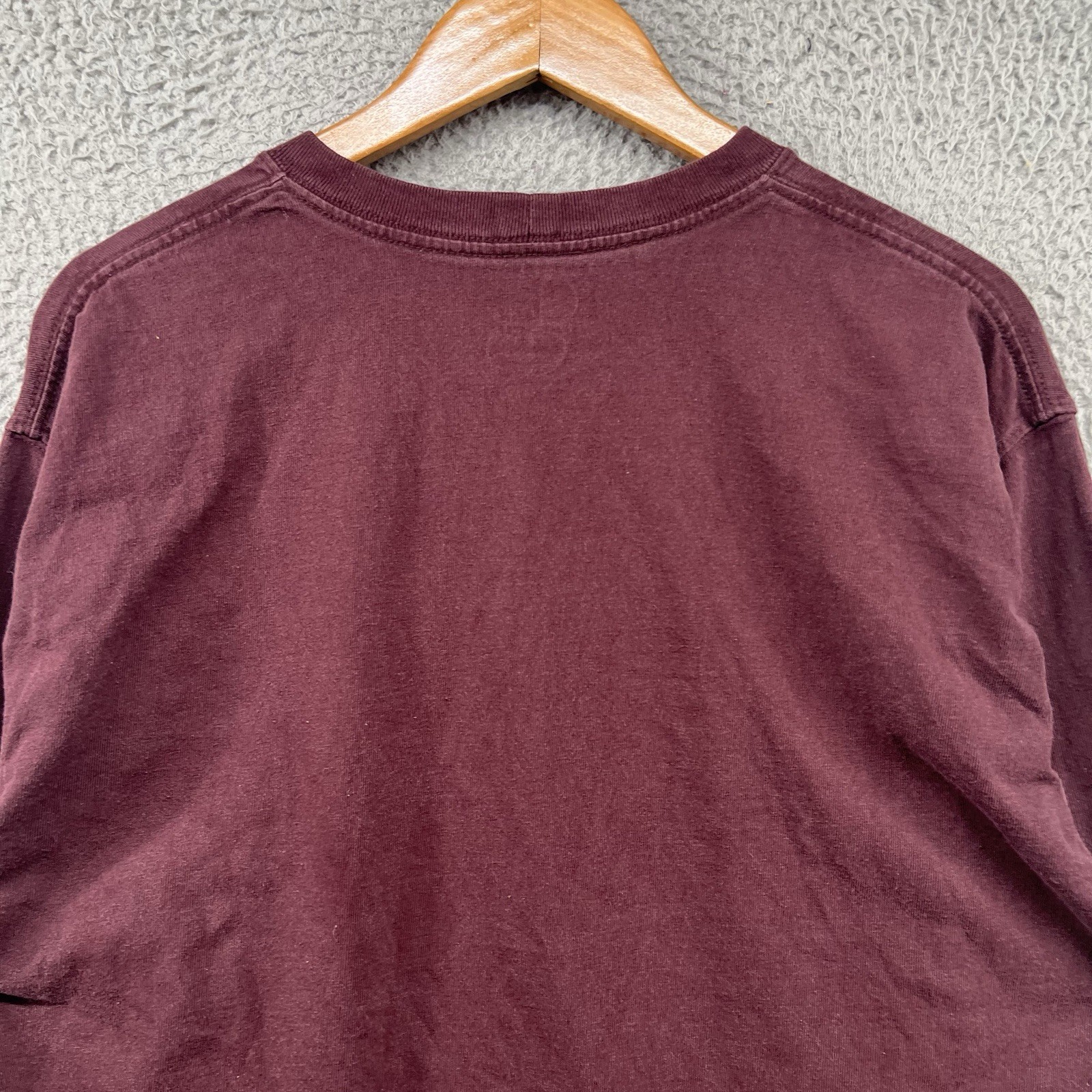 Carhartt Shirt Mens Large Tall LT Red Pocket T Relaxed Loose Long Sleeve Crew