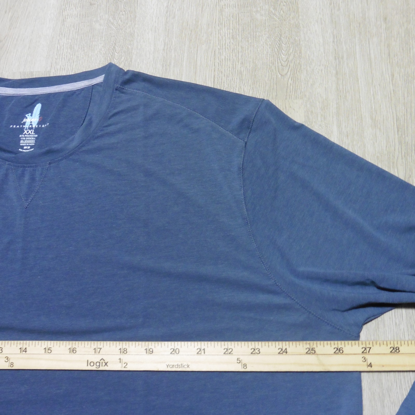 JOHNNIE-O Mens 2XL XXL THE COURSE T SHIRT PERFORMANCE GOLF TEE WAKE LONGSLEEVE