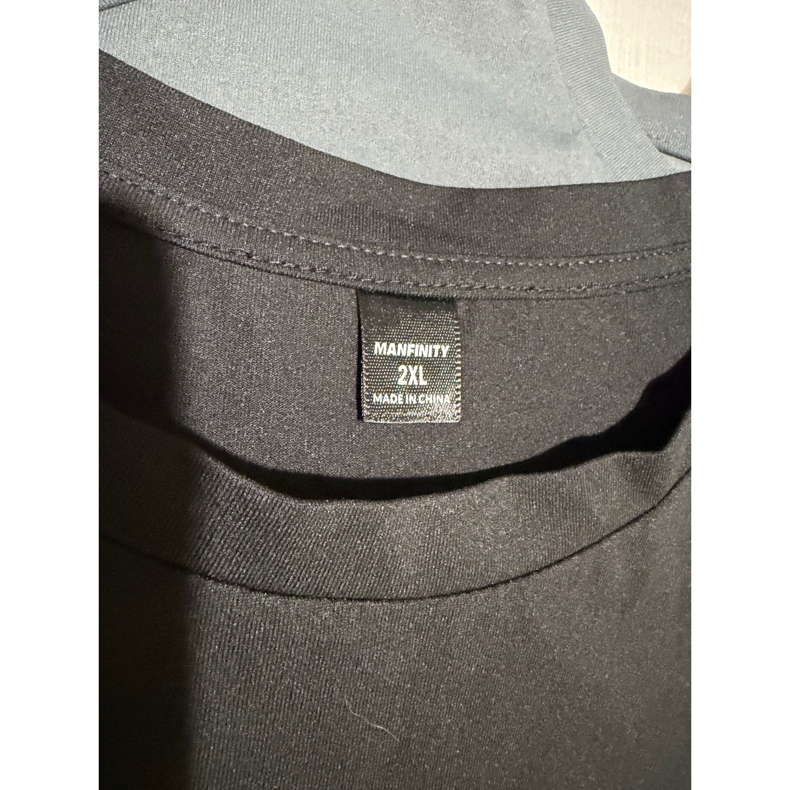 Manfinity Mens 3 Pack Crewneck T-Shirts 2XL Short Sleeve Black Grey Beige Bundle