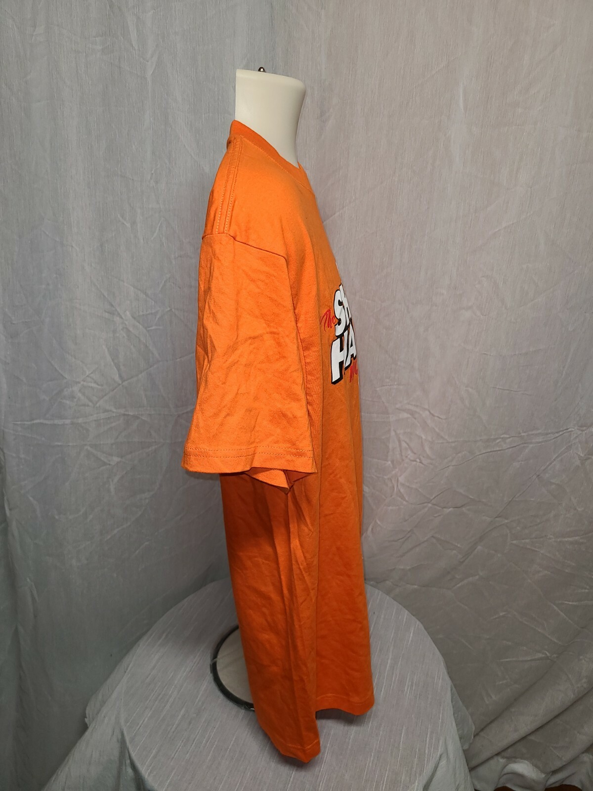 The Shawn Harvey Morning Show Featuring the Wake Up Team Adult Orange XL TShirt