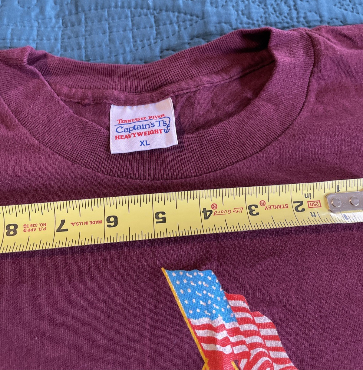 Tennessee River Long Sleeve T-shirt, United States Marines Annual Marathon 93 XL