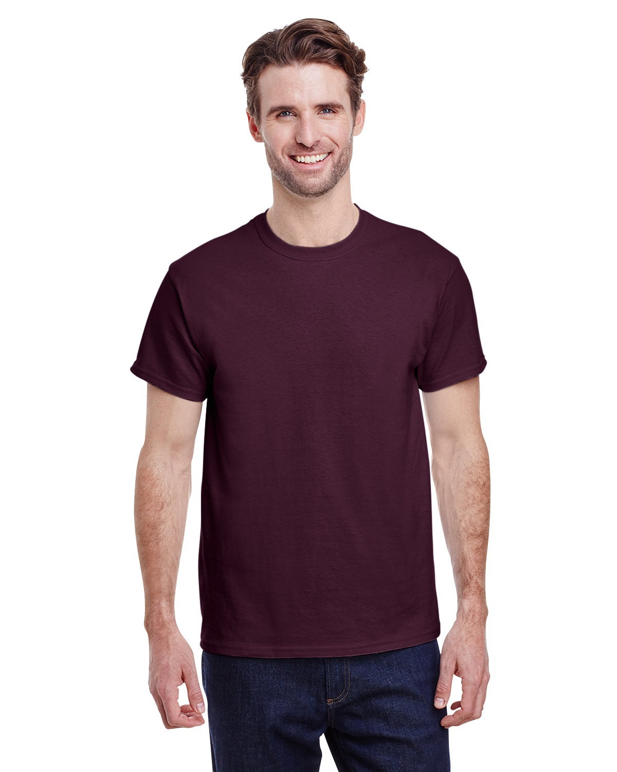Gildan G500 Adult Solid Heavy Cotton Tee Plain Blank Casual T-Shirt