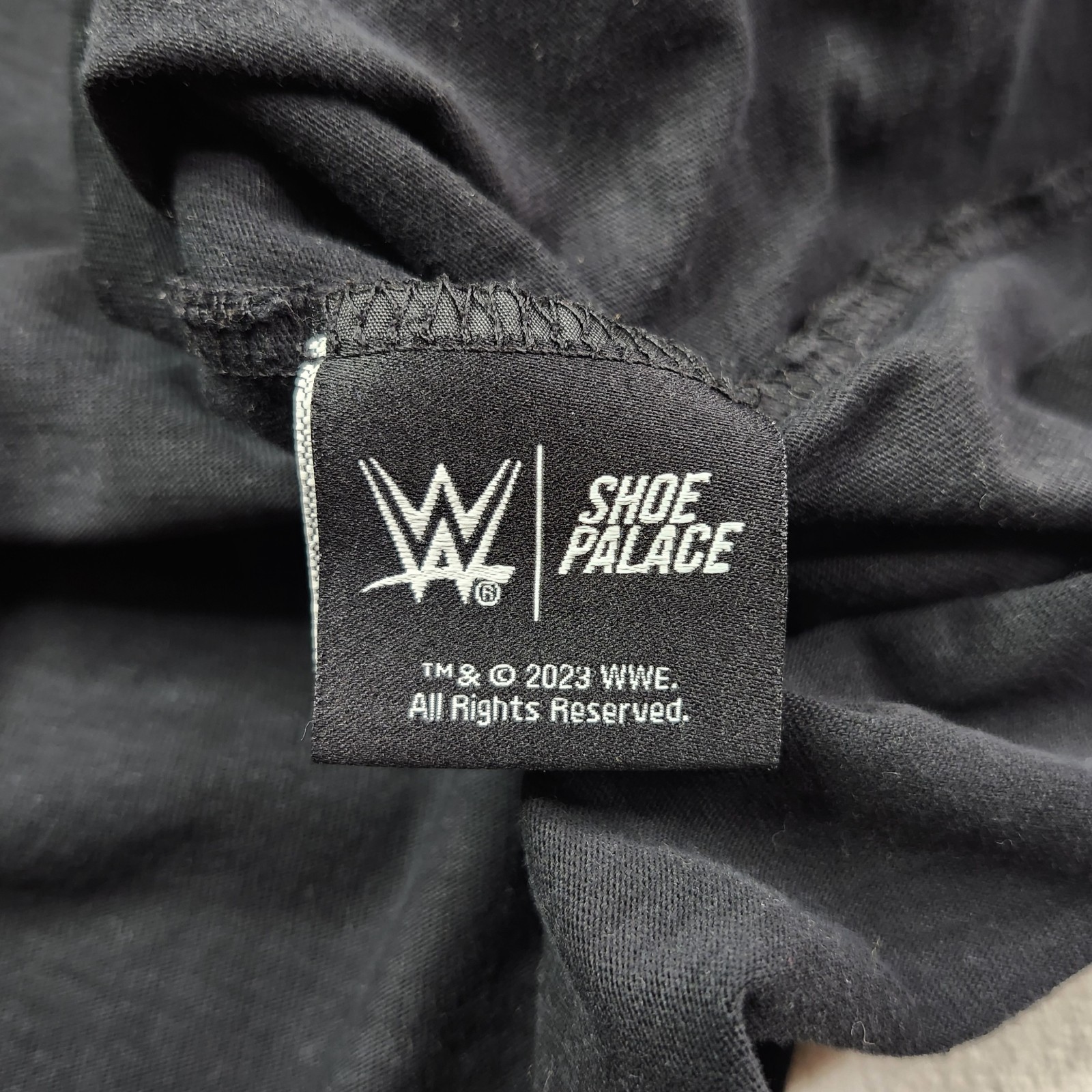 SHOE PALACE x WWE Licensed Ultimate Warrior WWF Mens Large T-Shirt 2023 AOP