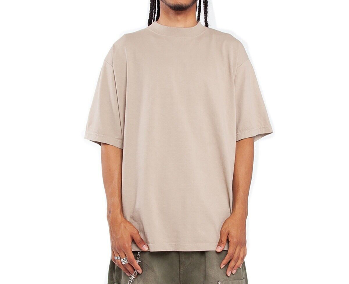 Shaka Wear Garment-Dyed Crewneck Heavy Knit T-Shirt Plain Blank Tee New S-5XL