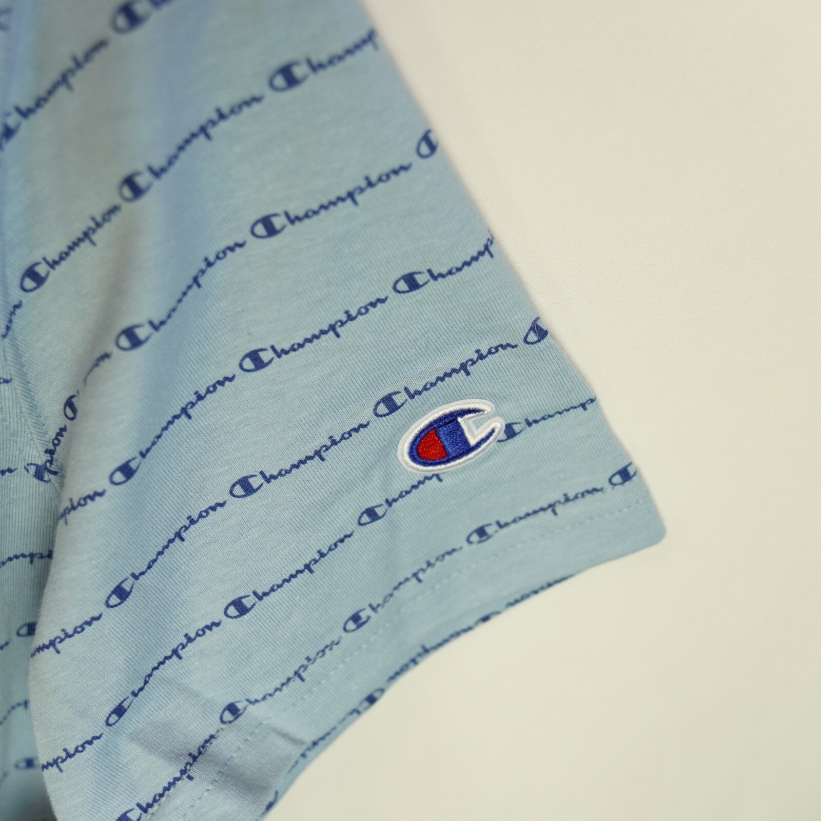 Champion Men’s Blue Sportstyle Logo Cotton T-Shirt