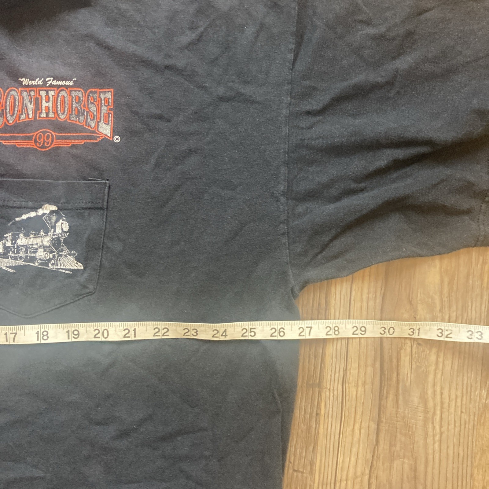 Murina Black Size 3XL Mens Iron Horse T Shirt Train Saloon