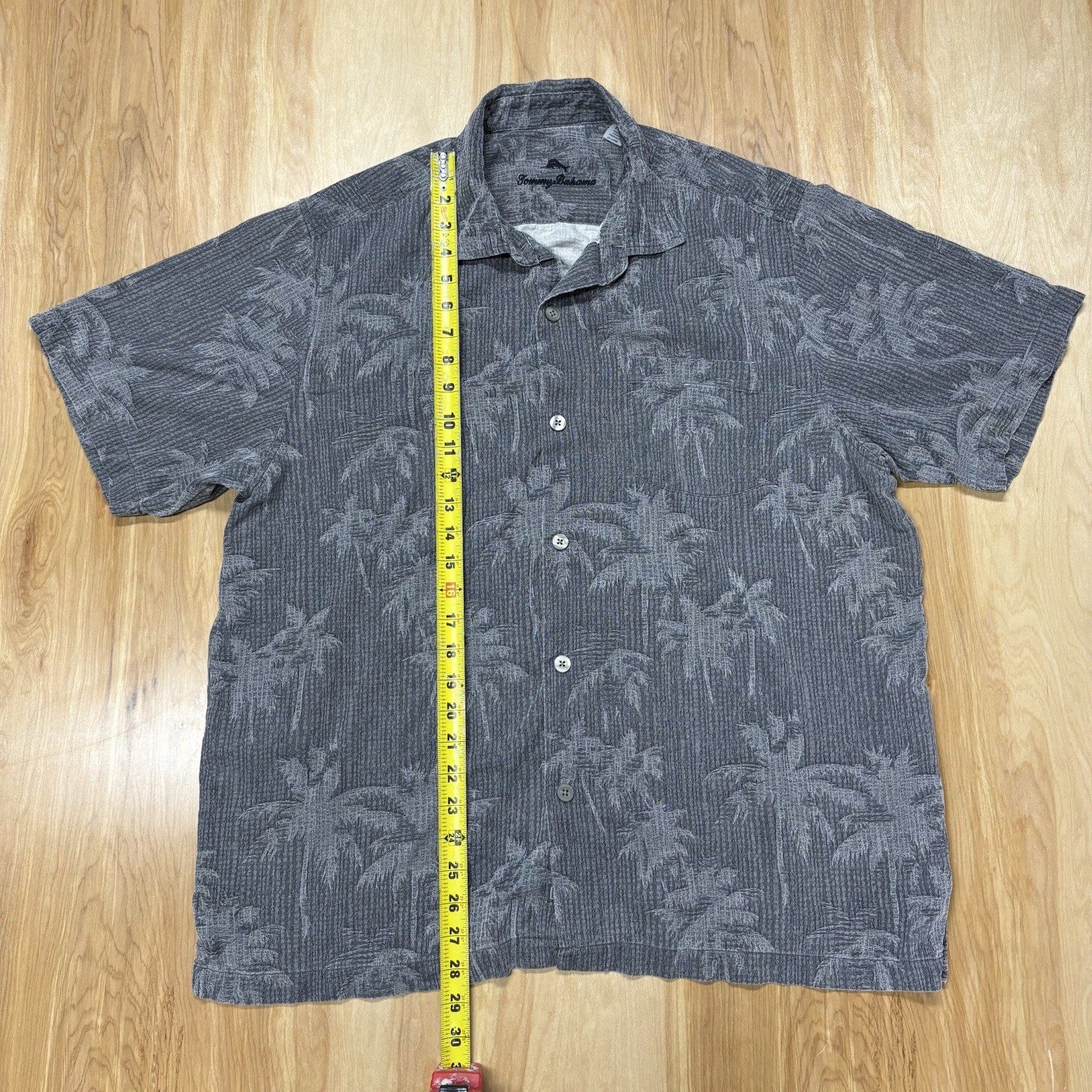 Tommy Bahama Grey Palmtree Shirt