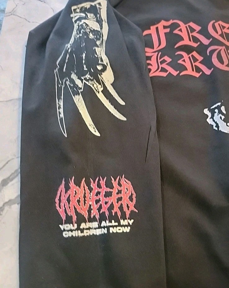 Freddy Krueger Nightmare Elm Street Long Sleeve Shirt Custom Multi-Print Shaka!!