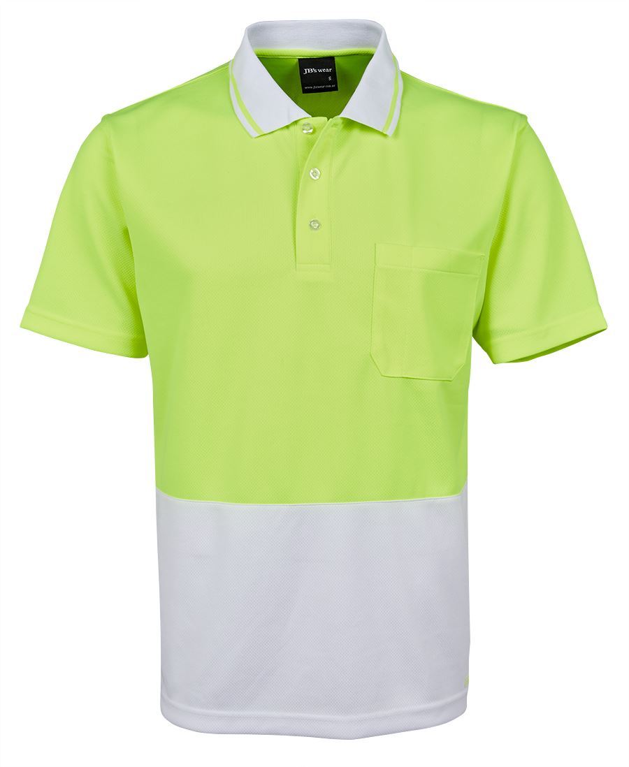 Jb’s wear Hi Vis Traditional Work Safety Polo with Quick drying fabric UPF 50+