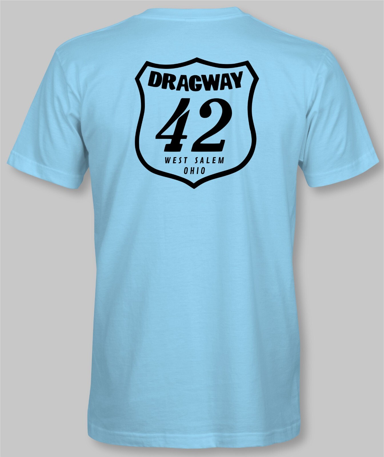 DRAGWAY 42 Retro T-Shirt drag race strip racing track raceway speed shop