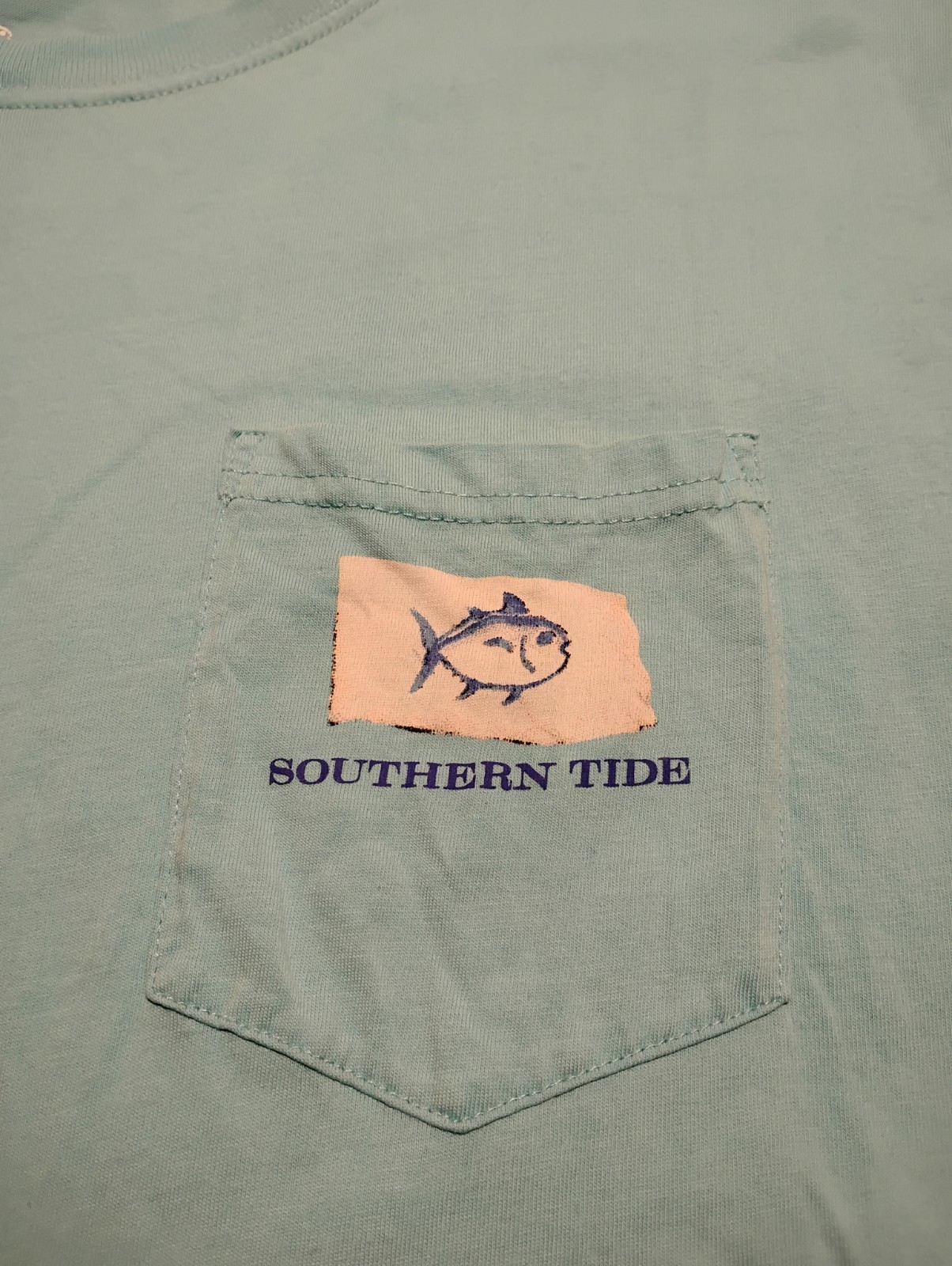 Southern Tide Men’s Medium Pocket T-Shirt 100% Cotton Short Sleeve Outdoor