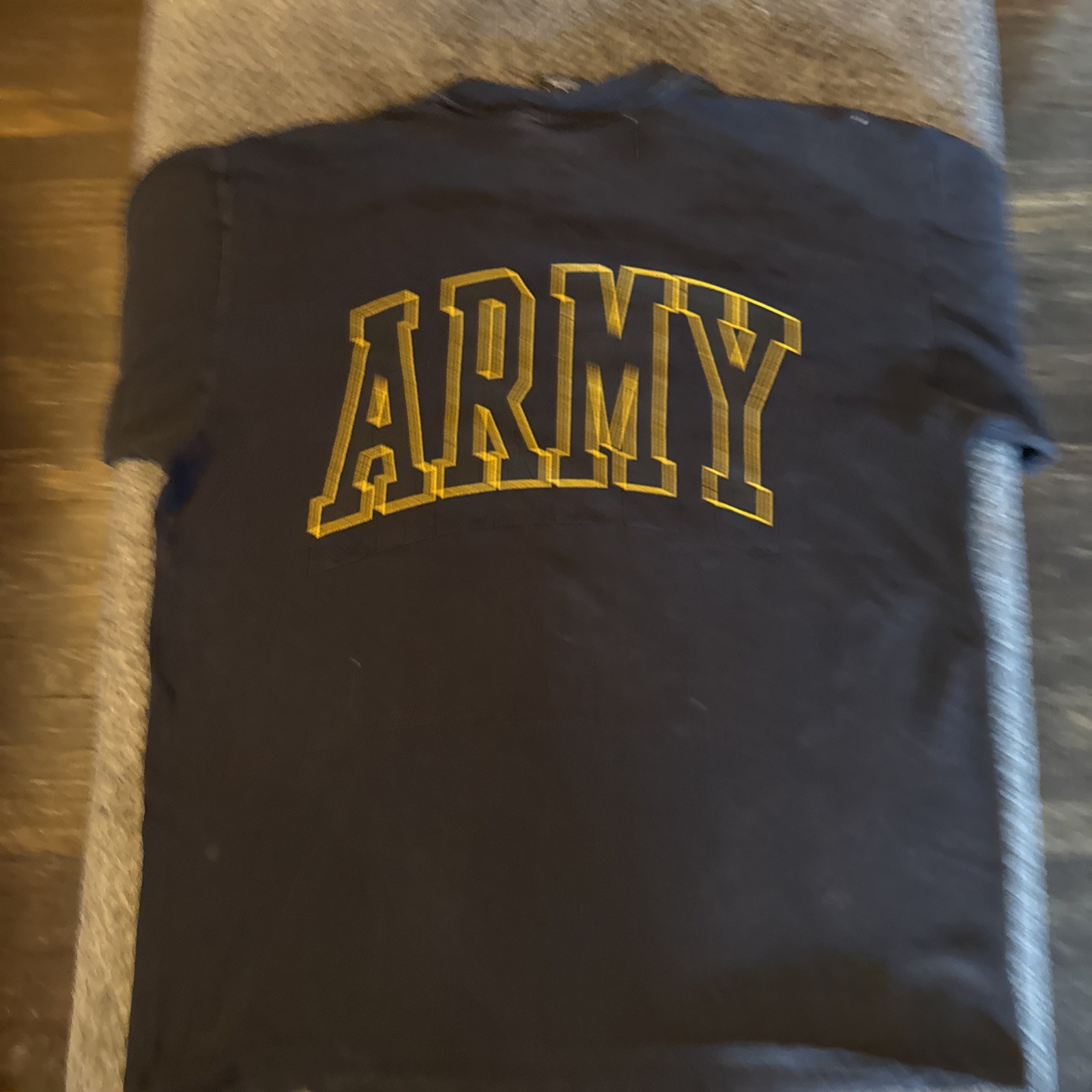 Vintage 90s Soffe US Army T Shirt Mens Large Black Tee Double Sided USA