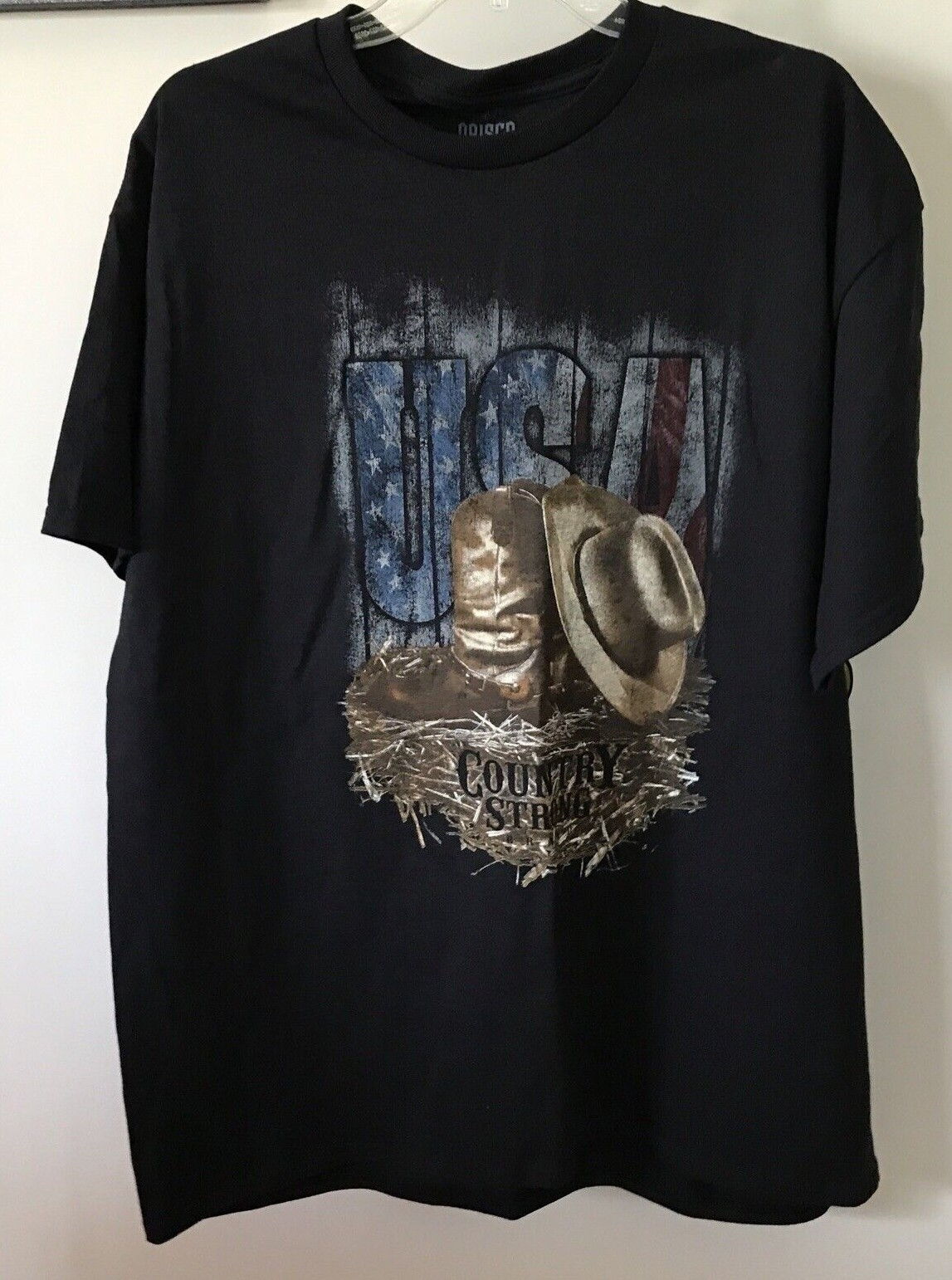 Brisco Brands USA Country Strong Black Cotton Shirt – Men’s Size XL NEW